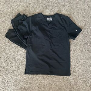 Barco black scrub set